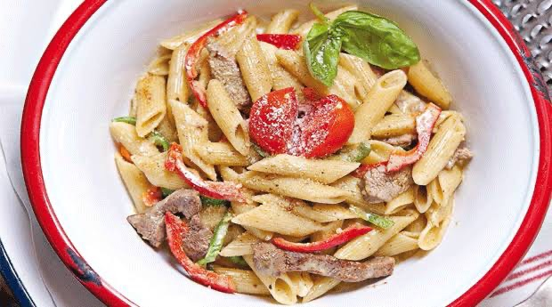 Biftekli penne